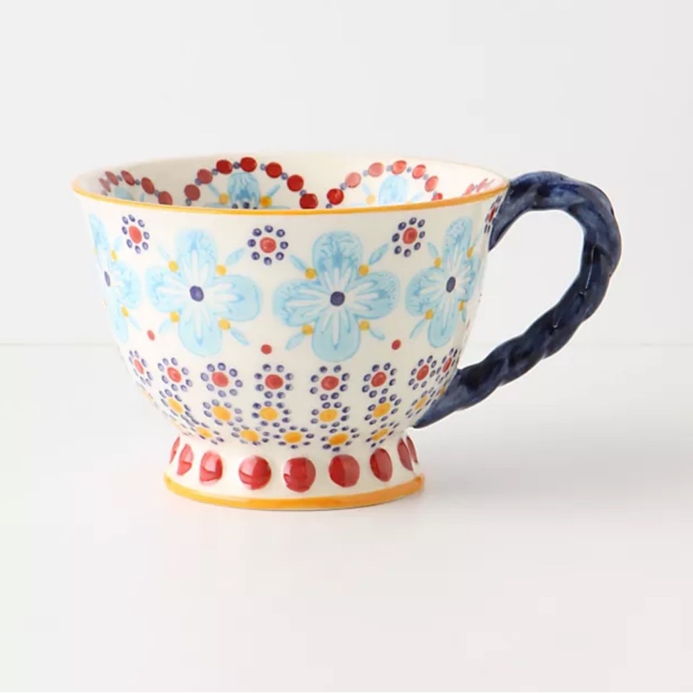 Anthropologie oversized teacup style mug